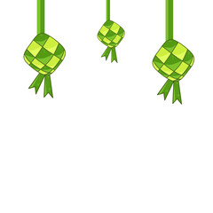 Ketupat lebaran eid Mubarak 