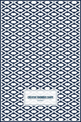 creative pattern of abstract rhombus shape with dark style