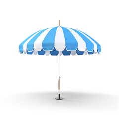 Beach Umbrella - 3D rendering of a beach umbrella on transparency background PNG 