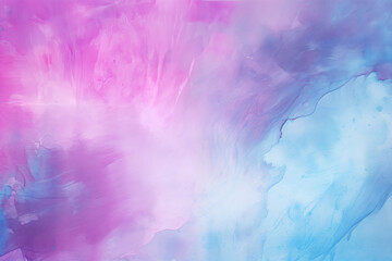 Fototapeta na wymiar Cosmic Harmony Abstract Background in Acrylic with Strokes of Purple & Sky-Blue on Unprimed Canvas