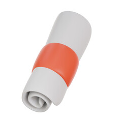 diploma 3d icon illustration
