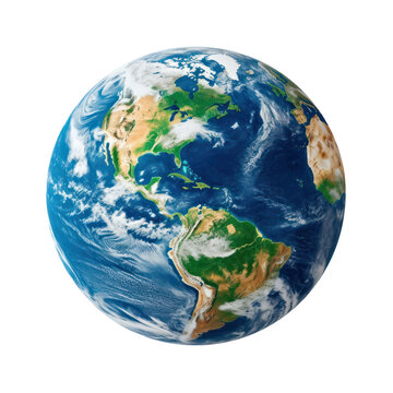 Photograph planet earth isolated on transparency background PNG