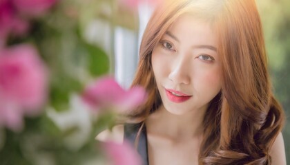 Fototapeta premium 美しく若い女性