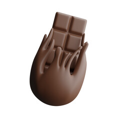 Chocolate 3d illustration
