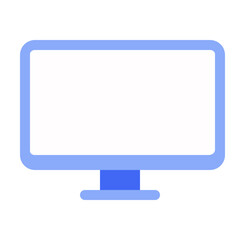 lcd monitor isolated