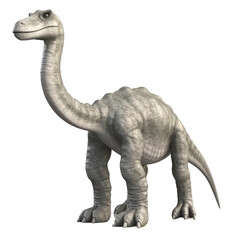 Cartoon Diplodocus PNG Cutout, Generative AI