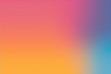 Foto op Aluminium Blurred gradient. Energy. Warm color palette. Smooth color transition. Yellow, pink, violet, azure. Gamma. Blur. Banner. Colour blend. Gradation, graduation of colors. Color range. Iridescent palette © grooveisintheheart