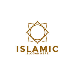 Modern Islamic Luxury Logo Vector Template, Muslim Logo Icon