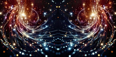 3D surreal illustration. Sacred geometry. Mysterious psychedelic relaxation pattern. Fractal abstract texture. Digital artwork graphic astrology magic