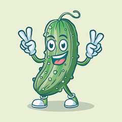 Pickle Vector Character Isolated Illustration