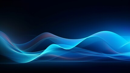 Abstract blue wave technology background: corporate innovation in digital design
