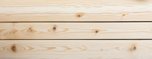 A close-up of a wooden wall with horizontal planks and knots. Wooden texture background, Copy space