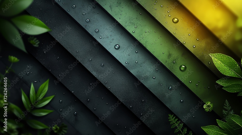 Poster Background black and green dark are light with the gradient is the Surface with templates metal texture soft lines tech gradient abstract diagonal silver black sleek.