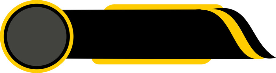 Yellow And Black Bussines Footer