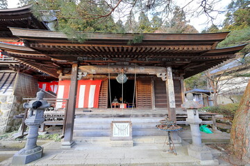 Rissyakuji Temple (Yamadera) a centuries-old Buddhist temple at Yamadera, Yamagata, Japan