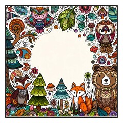 Enchanted Forest Relaxing Coloring Patterns