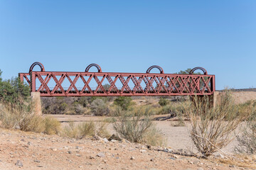 Holoog railway iron bridge,  Namibia