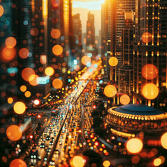 Fototapeta na wymiar a blurry image of gold and green lights, a stock photo , shutterstock contest winner, incoherents, bokeh, stock photo, stockphoto