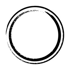 Circle frame icon, grunge element border background shape template for decorative doodle for design illustration