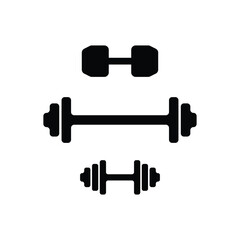 Illustration of gym dumbbells or barbells