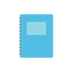 Notebook for students on a white background. Vector illustration