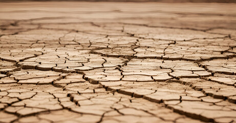 Obraz premium dry cracked ground