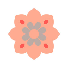 Beautiful flower shape design for various decorations.