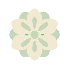 Beautiful flower shape design for various decorations.