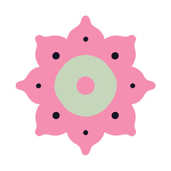 Beautiful flower shape design for various decorations.