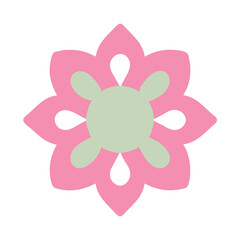 Beautiful flower shape design for various decorations.