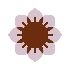 Beautiful flower shape design for various decorations.