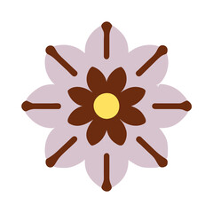 Beautiful flower shape design for various decorations.