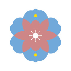 Beautiful flower shape design for various decorations.