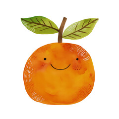 orange clipart, orange illustration, orange sublimation, orange watercolor clipart