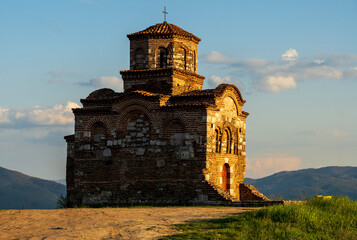 Old Latin church or the Church of the Holy Trinity of Rusalia in Gornji Matejevac, on the Metoh...