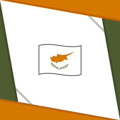 Cyprus Flag Abstract Background Design Template. Cyprus Independence Day Banner Social Media Post. Cyprus Independence Day