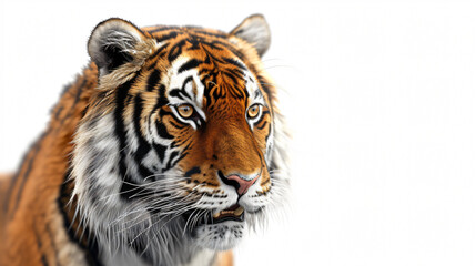 Fototapeta premium A captivating and breathtaking 3D rendering of a fierce tiger, meticulously crafted to showcase its power and beauty. With super rendering techniques, this art piece stands out in vivid deta