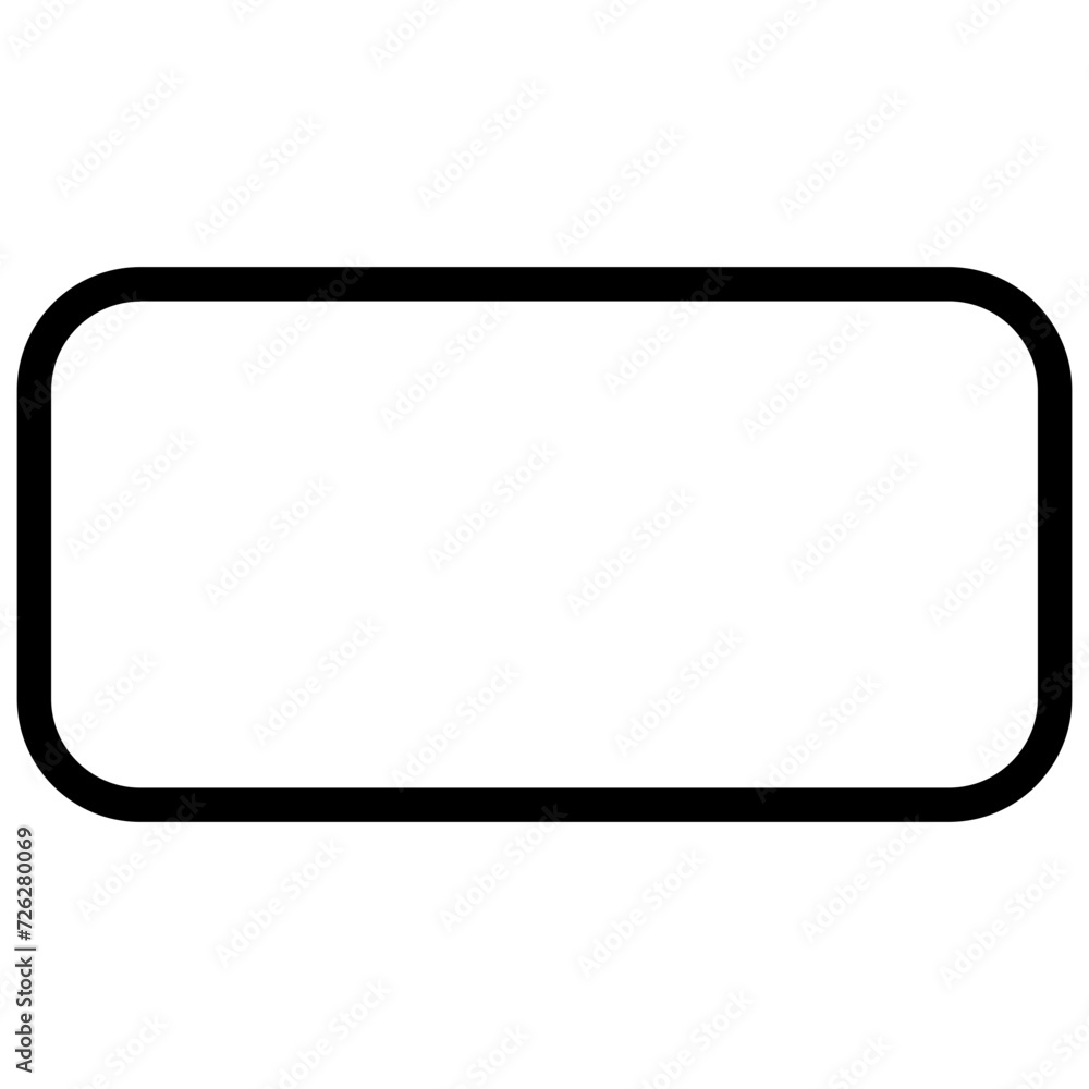 Poster rectangle and circle shape with solid and dotted line outline for background.