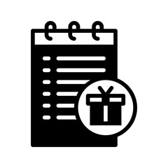 Obraz premium Shopping wishlist icon vector illustration logo template for many purpose. Isolated on white background.