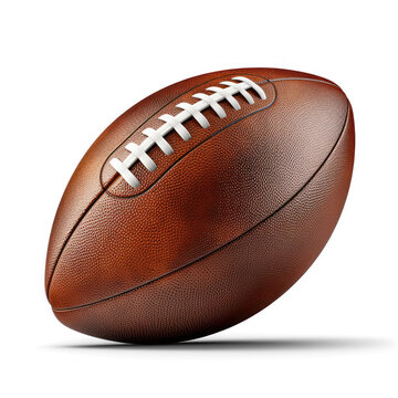 Hyper realistic illustration of an American football isolated A American football on transparency background PNG