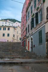 Fototapeta na wymiar Gibraltar escalier dans vieille ville