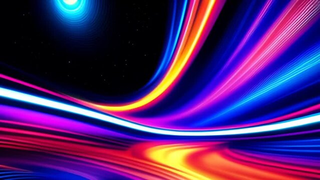 Colorful Abstract Background With Lines and Colors. Generative AI.