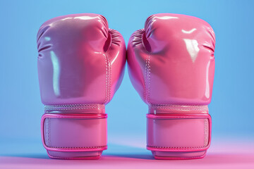BREAST CANCER conpect, Pink female boxing gloves, Women health care support symbol