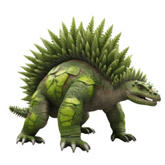 Cartoon Stegosaurus PNG Cutout, Generative AI