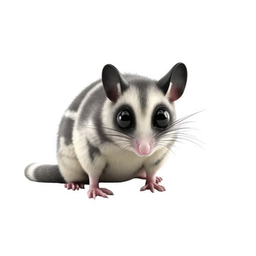 recommend clip art: Cartoon Sugar Glider PNG Cutout, Generative AI