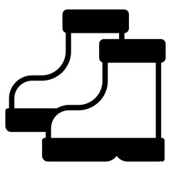 Rubber boots icon