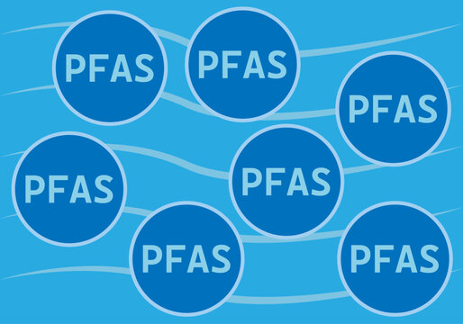PFAS en el agua de un oc&eacute;ano o mar.