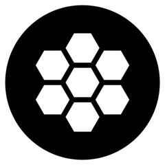 Fototapeta premium honeycomb icon