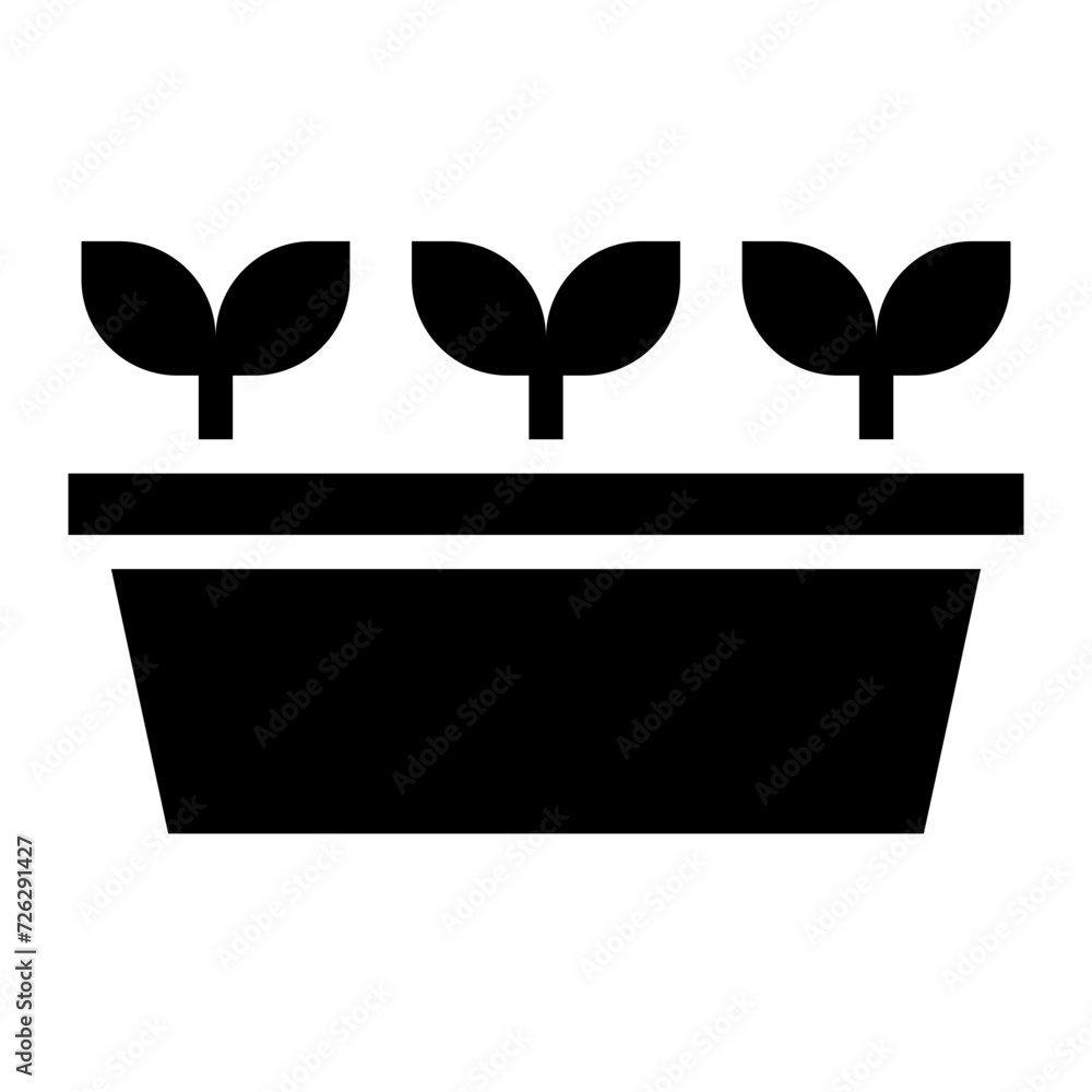 Sticker plant in pot