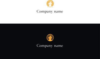 business logo design sun lady 